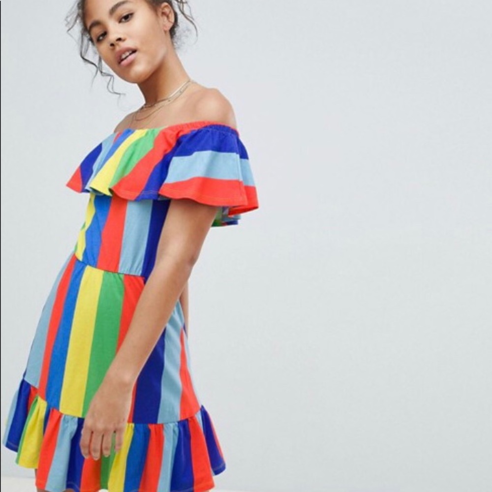 Multi colored summer dress. Never been worn!